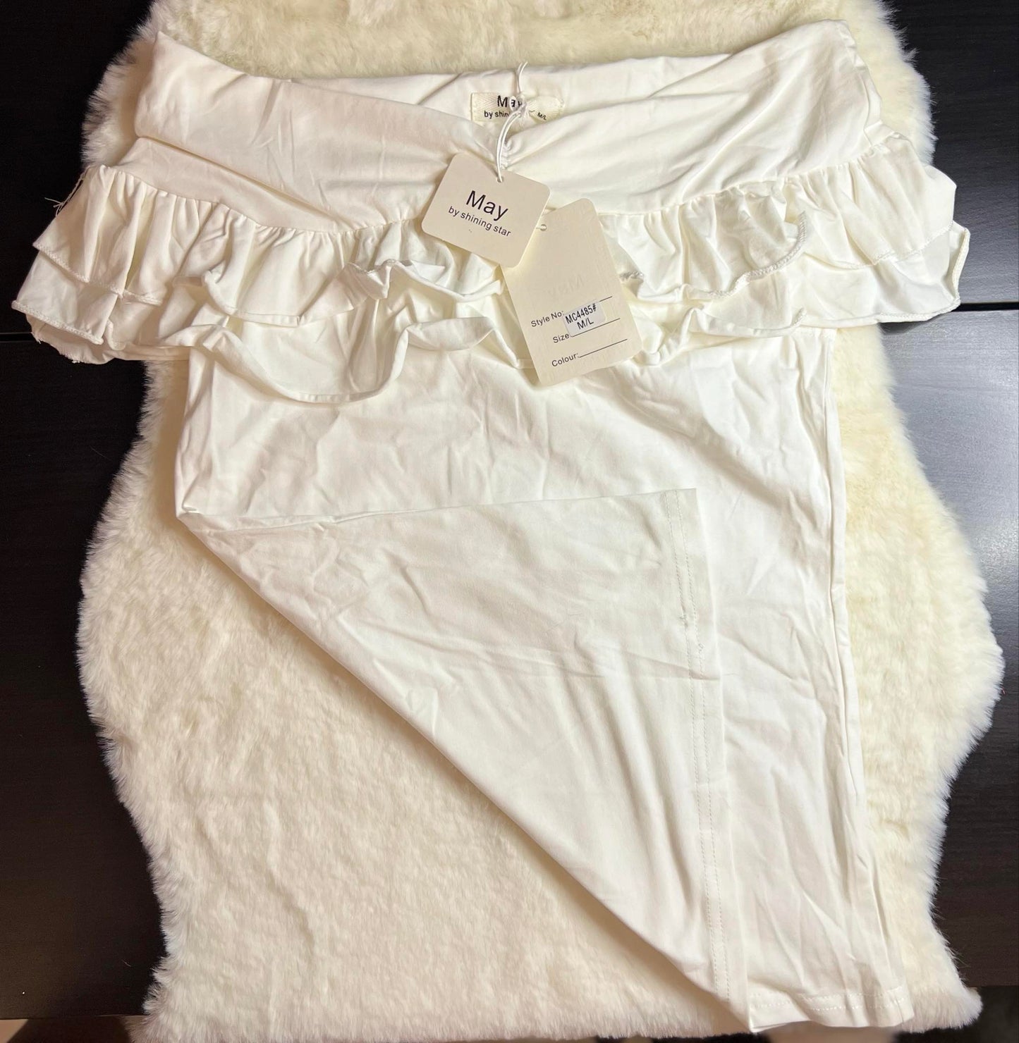 haut col bateau Blanc