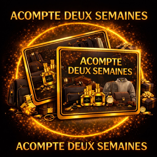 Acompte réservation 2 semaines