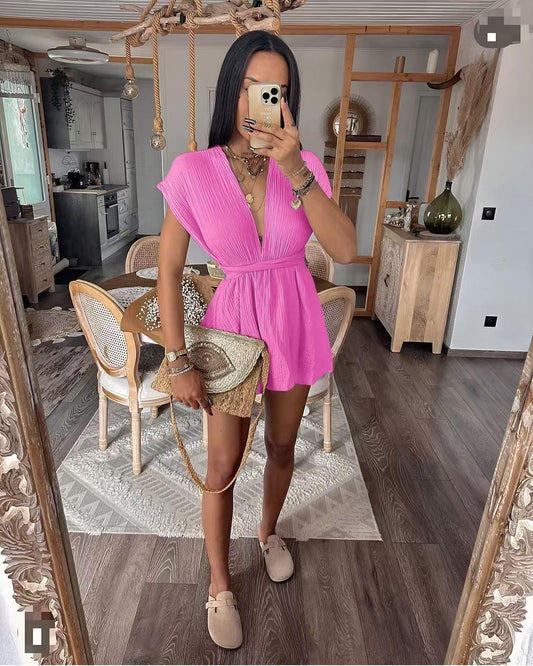 Combishort BAYLA en gaze de coton multi position