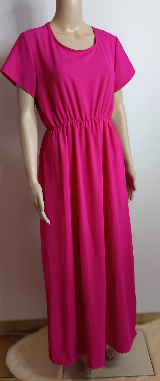 Fuchsia langes Kleid